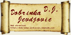 Dobrinka Jevđović vizit kartica